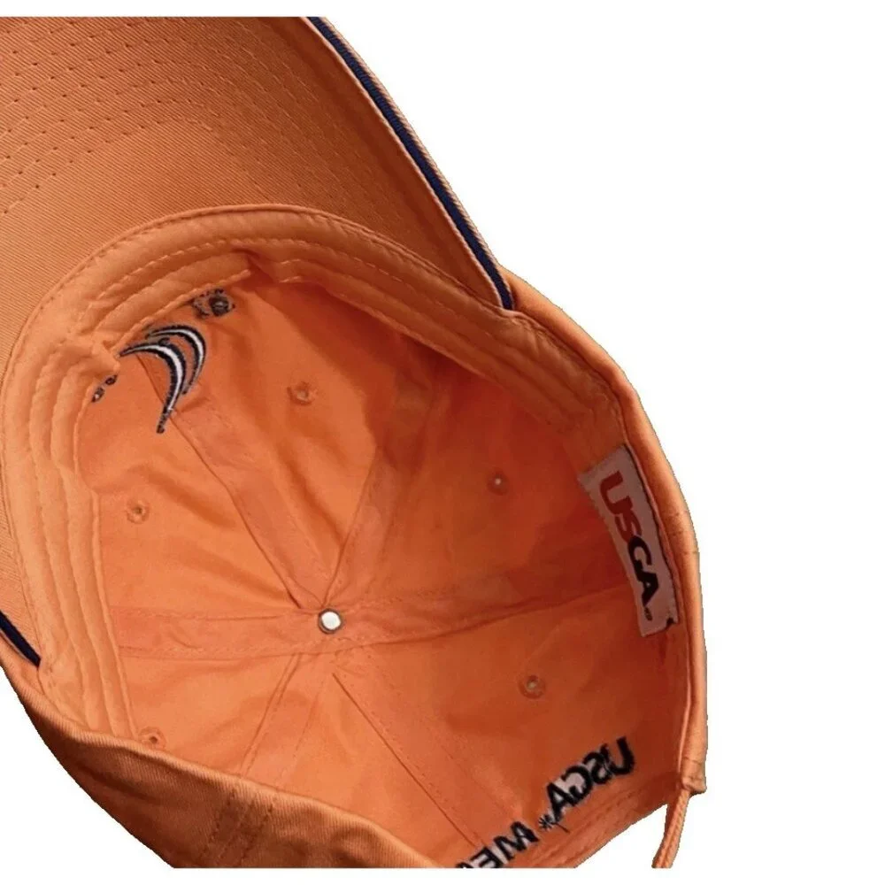 USGA Golf Cap Hat Adult OSFA Orange 2015 US Open Chambers Bay Strap Back Men’s